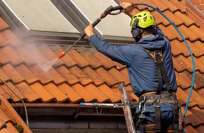 Démoussage et hydrofuge de toiture à Surrain